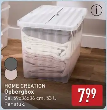 ALDI Home creation Opbergbox aanbieding
