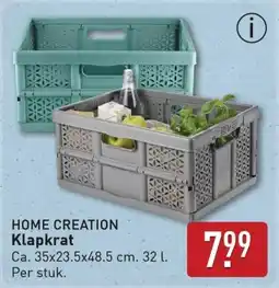 ALDI Home creation klapkrat aanbieding