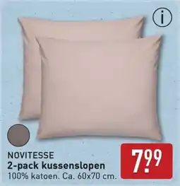 ALDI Novitesse 2 pack kussenslopen aanbieding