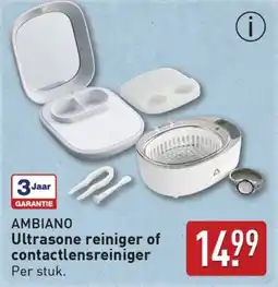 ALDI Ambiano Ultrasone reiniger of contactlensreiniger aanbieding
