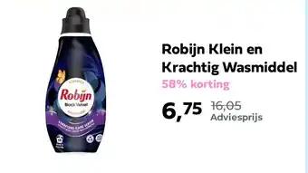 Plein.nl Robijn Klein en Krachtig Wasmiddel aanbieding