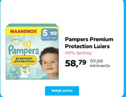 Plein.nl Pampers Premium Protection Luiers aanbieding