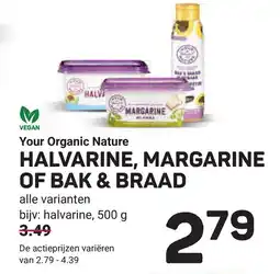 Ekoplaza Your Organic Nature Halvarine, margarine of bak & braad aanbieding