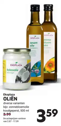 Ekoplaza Ekoplaza Olien aanbieding