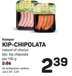 Ekoplaza Kemper Kip-chipolata aanbieding