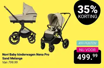 Van Asten BabySuperstore Novi Baby kinderwagen Nena Pro Sand Melange aanbieding