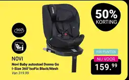 Van Asten BabySuperstore Novi Baby autostoel Donna Go I-Size 360°IsoFix Black/Mesh aanbieding