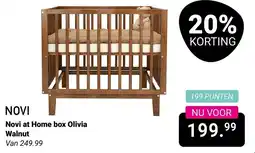 Van Asten BabySuperstore Novi at Home box Olivia Walnut aanbieding