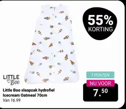 Van Asten BabySuperstore Little Boo slaapzak hydrofiel Icecream Oatmeal aanbieding