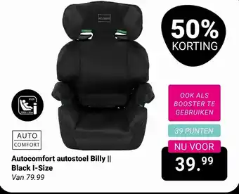 Van Asten BabySuperstore Autocomfort autostoel Billy Black I-Size aanbieding