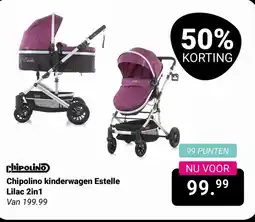 Van Asten BabySuperstore Chipolino kinderwagen Estelle Lilac 2in1 aanbieding