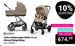 Van Asten BabySuperstore Cybex kinderwagen Balios S Lux Almond Beige/Beige aanbieding