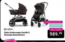 Van Asten BabySuperstore Cybex kinderwagen Gazelle S Chocolate Brown/Brown aanbieding