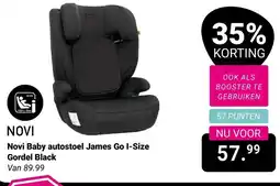Van Asten BabySuperstore Novi Baby autostoel James Go I-Size Gordel Black aanbieding