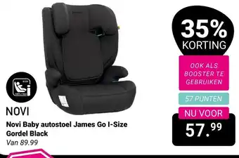Van Asten BabySuperstore Novi Baby autostoel James Go I-Size Gordel Black aanbieding