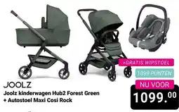 Van Asten BabySuperstore Joolz kinderwagen Hub2 Forest Green + Autostoel Maxi Cosi Rock aanbieding