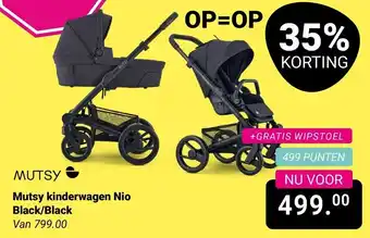 Van Asten BabySuperstore Mutsy kinderwagen Nio Black/Black aanbieding