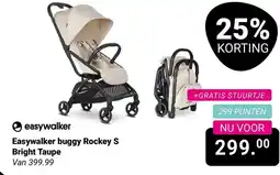 Van Asten BabySuperstore Easywalker buggy Rockey S Bright Taupe aanbieding