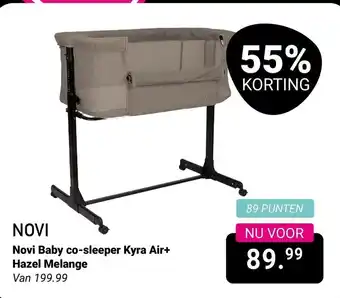 Van Asten BabySuperstore Novi Baby co-sleeper Kyra Air+ Hazel Melange aanbieding