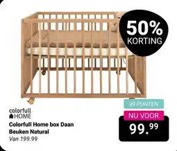 Van Asten BabySuperstore Colorfull Home box Daan Beuken Natural aanbieding