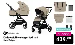 Van Asten BabySuperstore Kinderkraft kinderwagen Yoxi 2in1 Sand Beige aanbieding