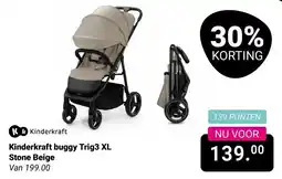 Van Asten BabySuperstore Kinderkraft buggy Trig3 XL Stone Beige aanbieding
