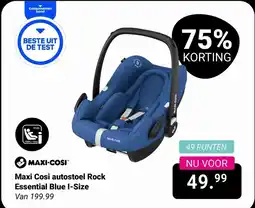 Van Asten BabySuperstore Maxi Cosi autostoel Rock Essential Blue I-Size aanbieding