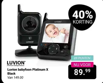 Van Asten BabySuperstore Luvion babyfoon Platinum X Black aanbieding