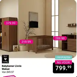 Van Asten BabySuperstore Babykamer Livvie Walnut aanbieding