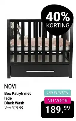 Van Asten BabySuperstore Box Patryk met lade Black Wash aanbieding