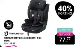 Van Asten BabySuperstore Titanium Baby autostoel Lunar I-Size Black aanbieding