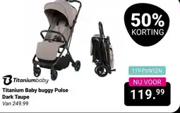 Van Asten BabySuperstore Titanium Baby buggy Pulse Dark Taupe aanbieding