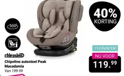 Van Asten BabySuperstore Chipolino autostoel Peak Macadamia aanbieding