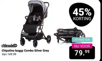 Van Asten BabySuperstore Chipolino buggy Combo Silver Grey aanbieding