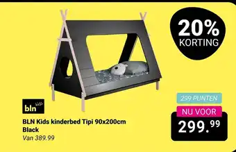 Van Asten BabySuperstore BLN Kids kinderbed Tipi Black aanbieding