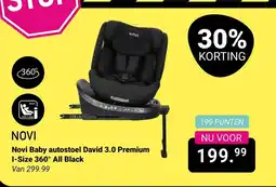 Van Asten BabySuperstore Novi Baby autostoel David 3.0 Premium I-Size 360° All Black aanbieding