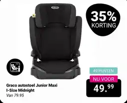 Van Asten BabySuperstore Graco autostoel Junior Maxi I-Size Midnight aanbieding