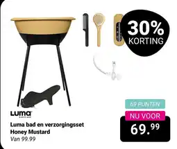 Van Asten BabySuperstore Luma bad en verzorgingsset Honey Mustard aanbieding