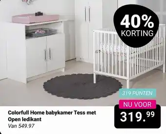 Van Asten BabySuperstore Colorfull Home babykamer Tess met Open ledikant aanbieding