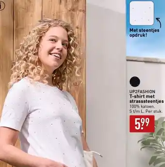 ALDI UP2FASHION T-shirt met strasssteentjes aanbieding