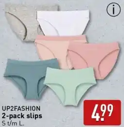 ALDI UP2FASHION 2-pack slips aanbieding