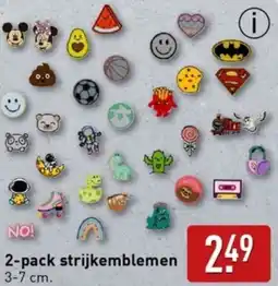 ALDI 2-pack strijkemblemen aanbieding