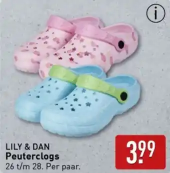 ALDI LILY & DAN Peuterclogs aanbieding