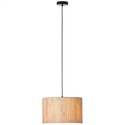Praxis Brilliant hanglamp Wimea zeegras zwart ⌀35cm E27 aanbieding