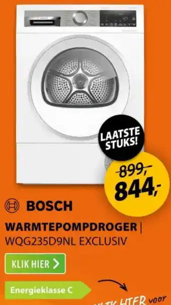 Expert BOSCH Warmtepompdroger aanbieding