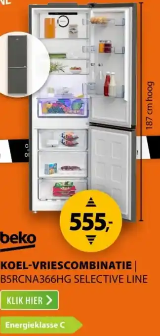 Expert Beko Koel-vriescombinatie aanbieding