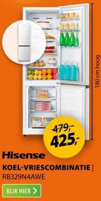 Expert Hisense Koel-vriescombinatie aanbieding