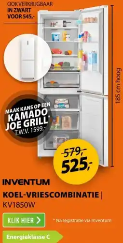 Expert INVENTUM Koel-vriescombinatie aanbieding