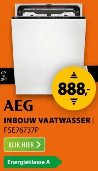 Expert AEG Inbouw vaatwasser aanbieding