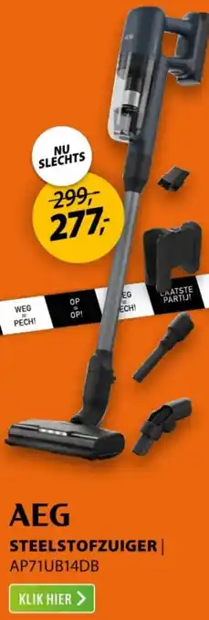 Expert AEG Steelstofzuiger aanbieding